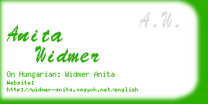 anita widmer business card